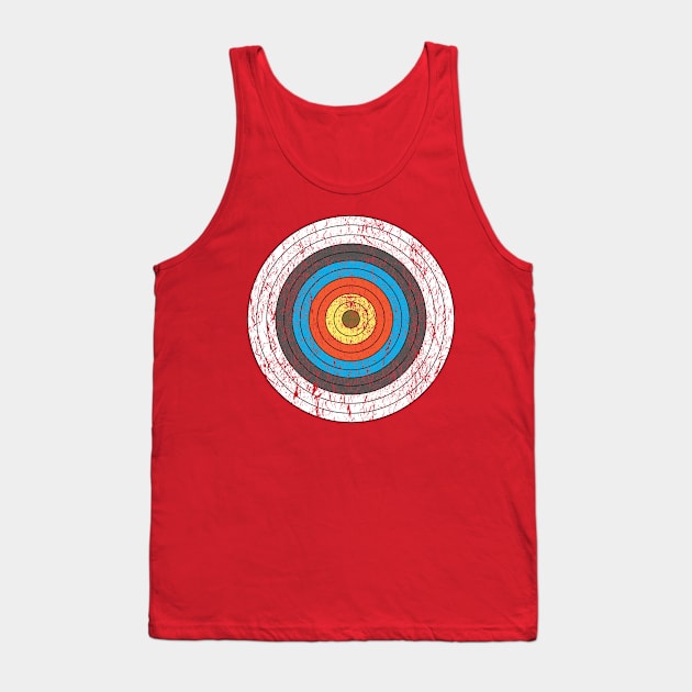 Vintage Archer Archery Target Tank Top by vladocar